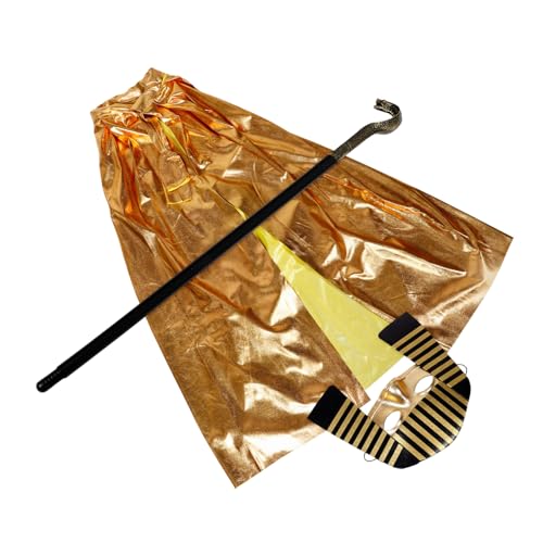 Vaguelly 1 Satz -kostüm-Requisiten Ägyptisches -Accessoire Partydekorationen Für Kinder Ägyptische Krone Cleopatra-kostüm Halloween-kostüme Für Männer Schlangenstock Plastik von Vaguelly