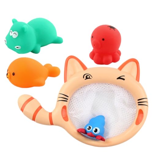 Vaguelly 1 Satz wasserspielzeug kinderwasserspielzeuge Farbwechsel katzenspielzeug für Katzen Water Toy Tiere im Freien Fischernetz Badespielzeug Wasserbadspielzeug Plastik von Vaguelly