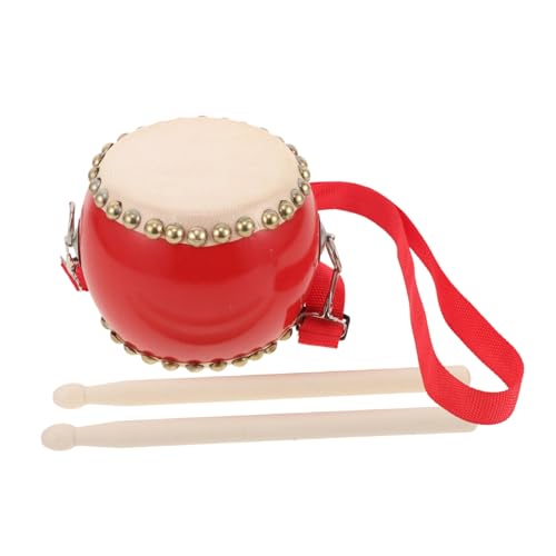 Vaguelly 1 Set Baby Trommel Spielzeug Set Mit Sticks Und Riemen Kinder Hand Trommel Tragbare Percussion Instrument Für Kleinkinder Baby Trommel Spielzeug Kit von Vaguelly