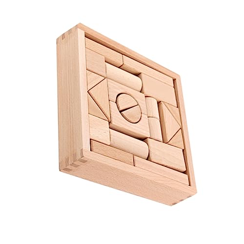 Vaguelly 1 Set Bausteine ​​Kreative Holzblöcke Holz Geometrische Blöcke DIY Holzblöcke Holz DIY Blöcke Holzblöcke von Vaguelly