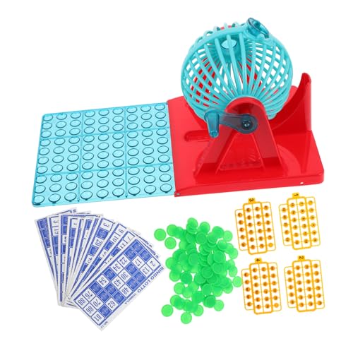 Vaguelly 1 Set Bingo Maschine Käfig Und Ball Interaktive Ballmaschine Mit Bällen Für Partyspiele Und Tischspielzeug Zum Spaß von Vaguelly