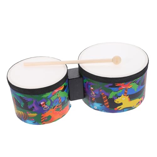 Vaguelly 1 Set Bongos Percussion Drum Rhythmus Sticks Schlagzeug Instrument Schlagzeug Instrument Zubehör Schlaginstrument Schlagzeug Kit Musikinstrument Trommel Lerntrommel Holz von Vaguelly