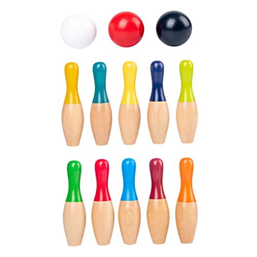 Vaguelly 1 Set Bowlingkugel Aus Holz Für Mädchen Mini Outdoor Für Für Kleinkinder Mädchen Bowling Für Kleinkinder Kinderspielzeug Sportspielzeug Spiele Für Drinnen Und von Vaguelly