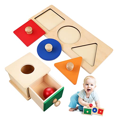 Vaguelly 1 Set-Box Montessori Lehrmittel Sinnesspielzeug Für Kinder 6-12 Monate Spielzeugentwicklung Montessori-Spielzeug Für 2-jährige Spielzeug Für Babys Kleinkind-Puzzle Objekt Lotusbaum von Vaguelly