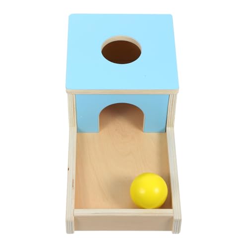 Vaguelly 1 Set-Box Pitching-Box Für Die Früherziehung Regenmacher-babyspielzeug Würfel Flugzeug Matschige Spielzeuge Kinderwagen Ebene Badespielzeug Sky-Blue Holz von Vaguelly