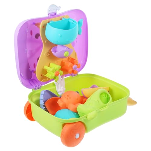 Vaguelly 1 Set Box Trolley Box Werkzeuge Mini Outdoor Werkzeuge Für Babys Bad Sand Kunststoff von Vaguelly