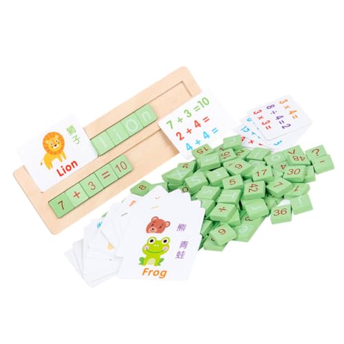 Vaguelly 1 Set Buchstaben Wörter Rechtschreibung Zahlen Erkenntnis Pädagogisches Frühlernmaterial Erkenntnisspielzeug Alphabet Intelligenz Brettspiel Frühes Lernen Grün Aus von Vaguelly