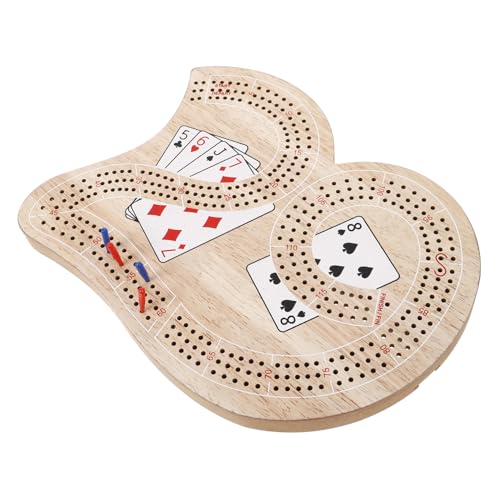 Vaguelly 1 Set Cribbage Schachbrett Steckbrett Kinderbrettspiele Reise Cribbage Board Cribbage Mit Zubehör Steckbrettspiel Cribbage Brettspielzubehör Cribbage Board Heringe Aus Holz von Vaguelly