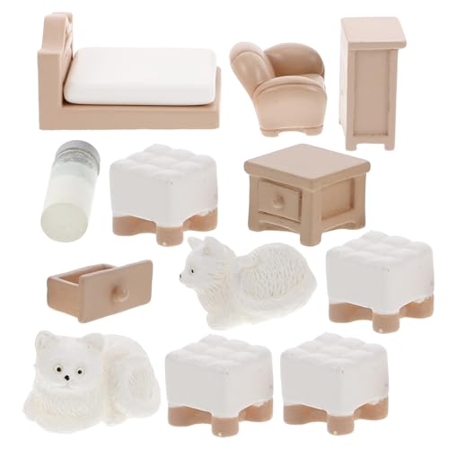 Vaguelly 1 Set DIY Miniatur Puppenhaus Kit Miniatur Möbel Dekoration Puppenhaus Möbel Mini Puppenhaus Zubehör Mini Möbel Für Puppenhaus von Vaguelly