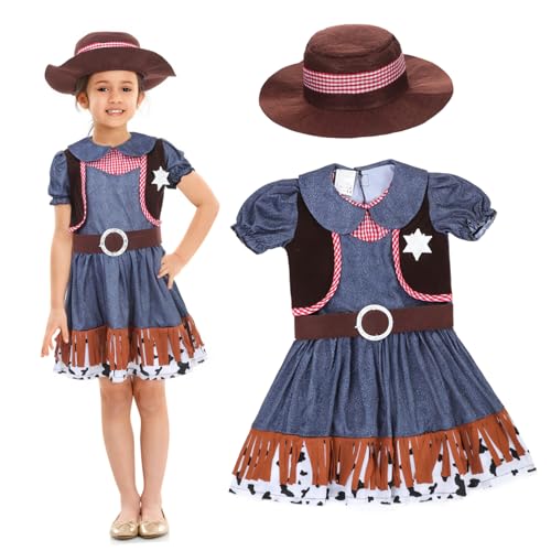 Vaguelly 1 Set Damen Western Cowboy Kleidung Damenbekleidung Kostüm Halloween Kostüm Outfits Halloween Kleider Für Cowboy Kostüme Halloween Kostüme von Vaguelly