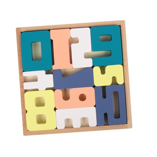 Vaguelly 1 Set Digitales Kognitives Puzzle Kinderspielzeug Entwicklungsspielzeug Spielzeug Zahlenlehrbrett Multifunktionales Lernbrett Spielzeug Aus Holz von Vaguelly