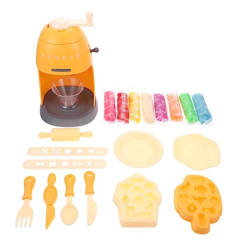 Vaguelly 1 Set Eismaschine Eismaschine Kinderspielzeug Eismaschine Nachahmung Von Eismaschinen DIY Kinderspielzeug Küchenspielzeug Spielhausspielzeug Bauchmuskeln Orange von Vaguelly