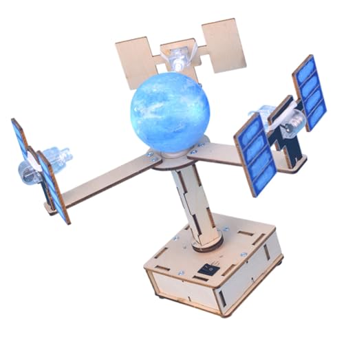 Vaguelly 1 Set Erde Satellite Modell Kit DIY Montieren Spielzeug DIY Experimente Montage Spielzeug DIY Montage Spielzeug Lernen Spielzeug Montage Power Spielzeug Pädagogisches Spielzeug von Vaguelly