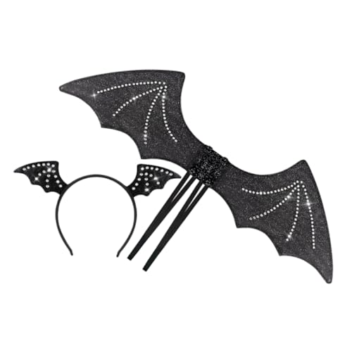 Vaguelly Einzigartiges Haarband Halloween Fledermaus-Stirnband Für Erwachsene Jungen Und Mädchen Cosplay-kostüm Zubehör Partygeschenke von Vaguelly