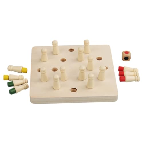 Vaguelly Schach Spiel 1 Set Gedächtnisschachspiel Für Lernspielzeug Für Gedächtnistraining Memory Matching Brettspiel Schachspiel Zubehör Für Und Erwachsene Hochwertiges Holzspielzeug von Vaguelly