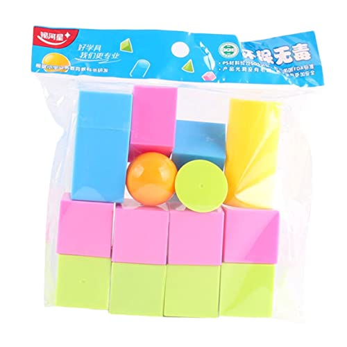 Vaguelly 1 Set Geometrie Set Frühes Lernspielzeug Stapelspielzeug Regenbogenspielzeug Mathe Puzzle Spielzeug Für Lernspielzeug Entwicklungsspielzeug Mathe Stapelblöcke von Vaguelly