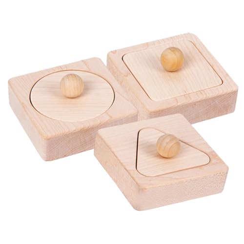 Vaguelly 1 Set Geometrische Bausteine ​​Spielzeug Form Spielzeug Geometrie Form Sortierblöcke Spielzeug Geometrie Spielzeug Form Blöcke Kinder Blöcke Kinder Lernspielzeug Holz von Vaguelly