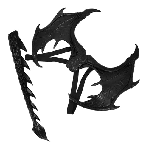 Vaguelly Drachenflügel- Und Schwanzset Für Halloween Für Jungen Und Mädchen Cosplay-kostümzubehör Drachen-Requisite Partygeschenk Verkleidung von Vaguelly