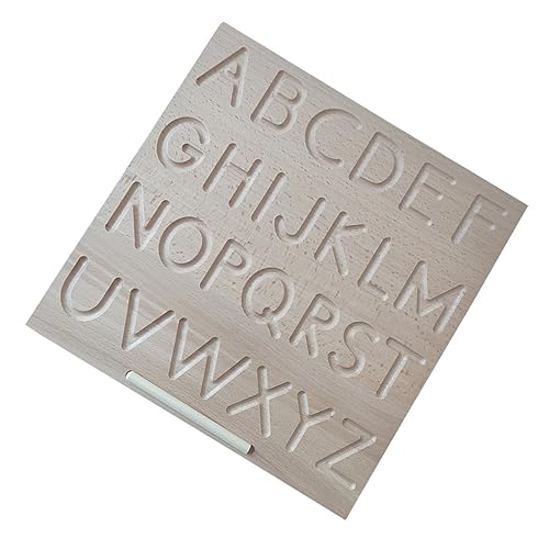 Vaguelly 1 Set Holzrille Zum Üben Von Kalligraphie Kinderspielzeug Wörter Lerntafel Buchstaben Rechtschreibtafel Frühes Lernspielzeug Buchstabenerkennungsspielzeug Buchstaben von Vaguelly