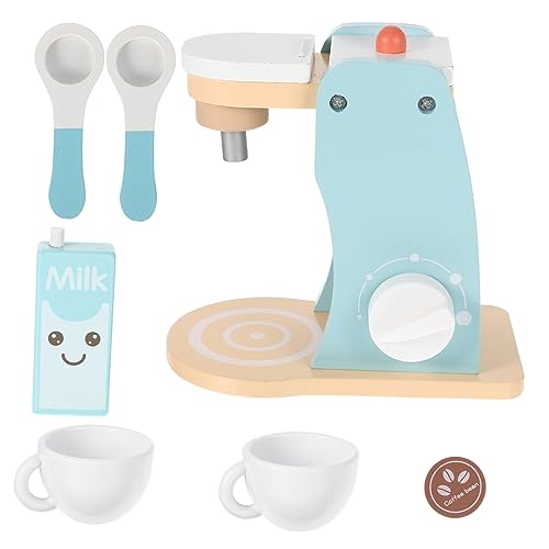 Vaguelly Spielzeug Kaffeemaschine Maschine Mini Kaffeemaschine Set Für Holzspielzeug Küche Kaffeezubereitung Ideales Für Kleine Und Kaffeefans Realistische Simulation Für Kreatives von Vaguelly