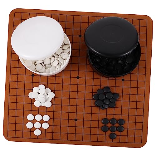 Vaguelly 1 Set Kinder Go Backgammon Anfänger Schachset Anfänger Go Tragbar Go Schach Go Schachtrainingsset Go Spielsteine ​​Klassisches Schachspiel Go Spiel Go Schach PVC von Vaguelly