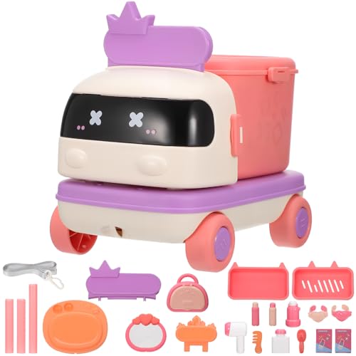 Vaguelly 1 Set Kinder-Make-Up-Spielset Make-Up-Rollenspielspielzeug Mit Auto Kinder-Make-Up-Zubehör Kunststoff-Make-Up-Spielzeug Spielzeug Für Jungen Und Mädchen von Vaguelly