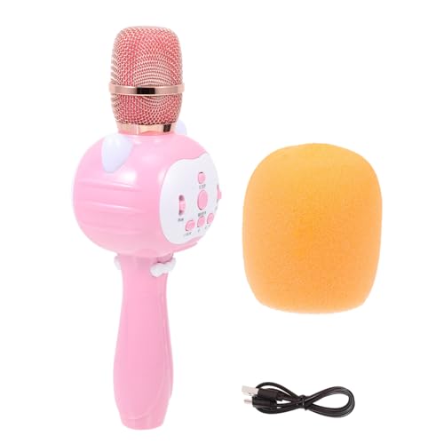 Vaguelly 1 Set Kondensatormikrofon Mini Mikrofon Babytelefon Mikrofon Für Kinderspielzeug Tragbares Mikrofon Mikrofone Schnurgebundenes Telefon Kindermikrofon Singspielzeug Kunststoff Rosa von Vaguelly