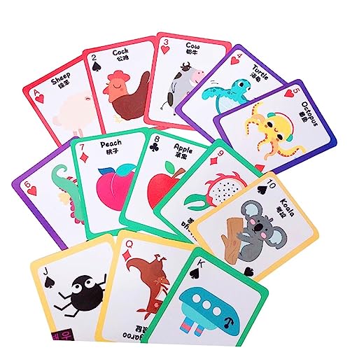 Vaguelly 1 Set Kreatives Pädagogisches Spielzeug Babyspielzeug Kinderspielzeug Kinderspielzeug Säuglingsspielzeug Kinder Poker Spielzeug Karte Lustiges Spiel Spielzeug von Vaguelly