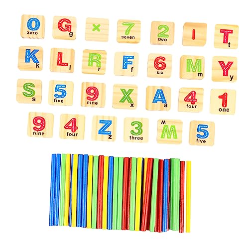 Vaguelly 1 Set Mathe Stick Lernspielzeug Puzzle Spielzeug Lernspielzeug Kidcraft Spielset Berechnung Mathe Spielzeug Spielset Arithmetik Sticks Kinderspielzeug Holz von Vaguelly