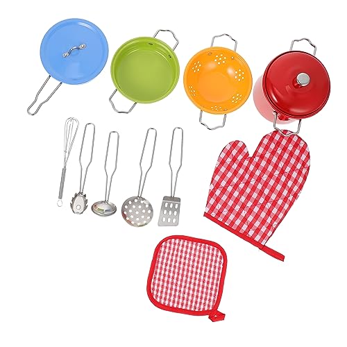 Vaguelly 1 Set Mini Kochen Kochgeschirr Pädagogisches Geschirr Pretend Edelstahl von Vaguelly