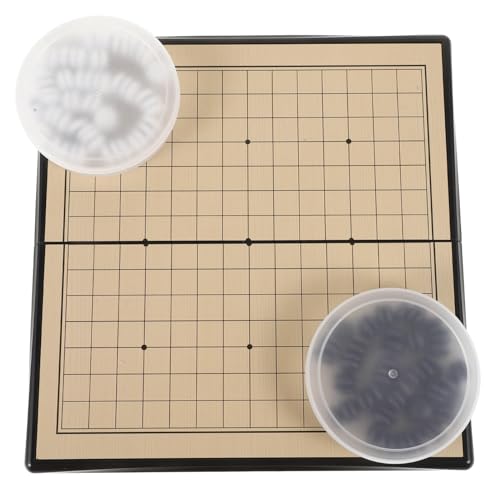 Vaguelly 1 Set Mittelgroßes Magnetisches Reise-Go-Spielset Chinesisches Schachspiel Tragbar Mit Magnetischen Go-Steinen Weiqi-Tisch-Strategiespiel Für Kinder Und Erwachsene von Vaguelly