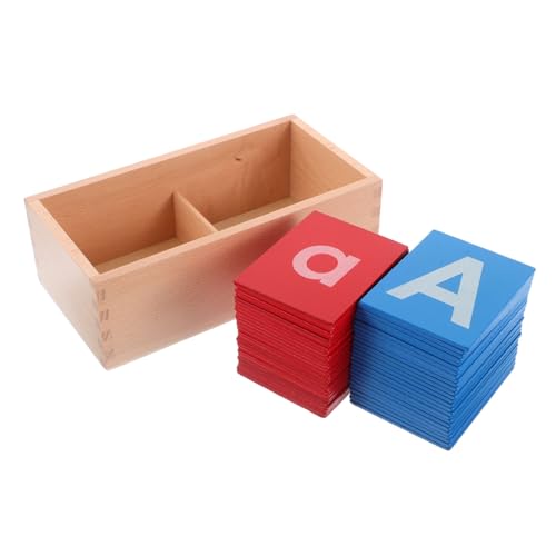 Vaguelly 1 Set Montessori Unterricht Sandpapier Pädagogischer Kartenhalter Montessori Montessori Klassenzimmerzubehör Montessori Kartendisplay Montessori Alphabettafel Aus Holz von Vaguelly