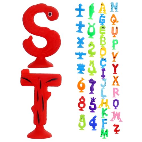 Vaguelly 1 Set Saugzahl Symbol Alphabet Spielzeug Badespielzeug Für Kinder von Vaguelly