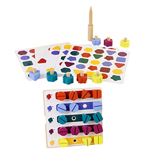 Vaguelly 1 Set Schraubenspielzeug Aus Für Pädagogisches Zum Schrauben Und Kombinieren Lernspielzeug Für Feinmotorik Und Kreativität Geschenkidee Für Jungen Und ädchen von Vaguelly