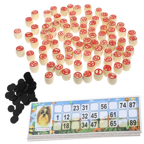 Vaguelly 1 Set Set Zahlen Schachspiel Landhausspiele Figurenschachspiel Spiele Würfel Logospiel Kartenspiel Tischspiele Dame Brettspiel Bingo Automat Bausatz Partyspiel Holz von Vaguelly