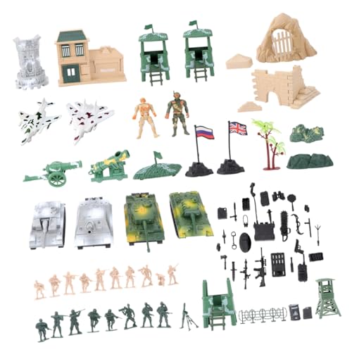 Vaguelly 1 Set Soldat Modell Set Soldat Fahrzeuge Spielset Miniatur Soldat Spielzeug Soldat Figur Modell Soldat Actionfiguren Soldaten Actionfiguren Spielset Soldat Spielset Kunststoff von Vaguelly