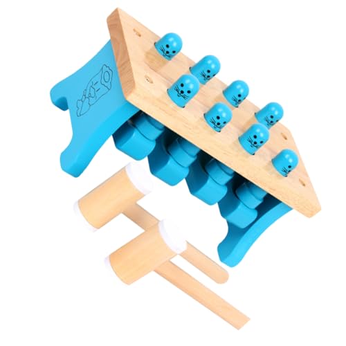 Vaguelly 1 Set Spielzeug Lernspielzeug Schlagbank Xylophon Spielzeug Frühlernspielzeug Hämmern Schlagspielzeug Kind Hämmern Spielzeug Kinderspielzeug Klopfspielzeug Holz Blau von Vaguelly