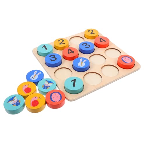 Vaguelly 1 Set Sudoku Spiel Sudoku Tischspiel Kinder Sudoku Spielzeug Arithmetik Lernen Sudoku Spielzeug Schachbrettspiel Schachspiel Steckbrett Spielzeug Puzzles Holz Sudoku Brettspiel von Vaguelly