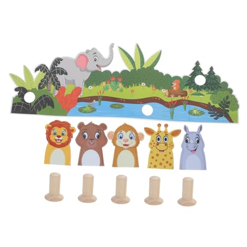 Vaguelly 1 Set Tier Fingerpuppen Für Kleinkinder Filztiere Spielzeug Für Kinder Fingerpuppen Eltern Kinder Spielzeug Mini Tierspielzeug Großes Fingerpuppen Spielzeugset von Vaguelly