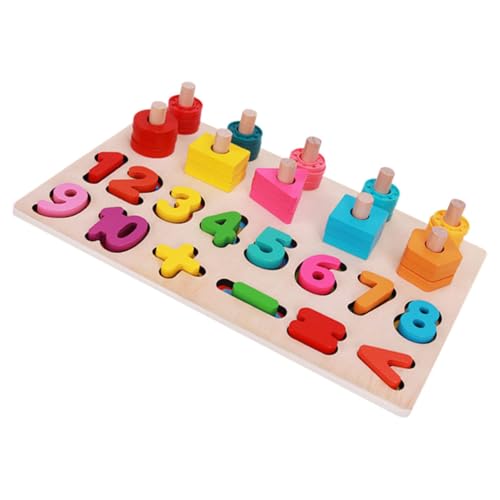 Vaguelly Mathematische Formen Puzzle Spielzeug Set Kleinkinder Lernen Spielzeug Für Kinder Anzahl Farbe von Vaguelly