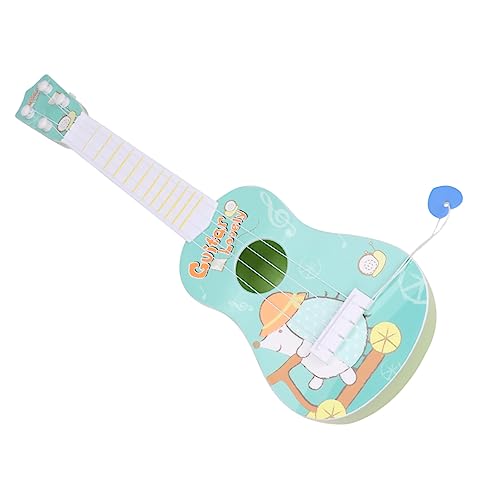 Vaguelly 1 Stück 4 Saiten Akustikgitarre Mit Igelmuster Spielzeuggitarre Für Kleinkinder -gitarrenspielzeug Musikspielzeuggitarre Kinder Gitarreninstrument Spielzeug Mini-Gitarre Blue von Vaguelly