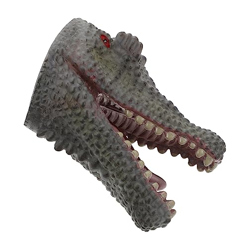 Vaguelly 1 Stück Dinosaurier Puppe Handschuhe Puppen Tier Handpuppe Handpuppe Tierkopf Handpuppe Hand Und Fingerspielzeug Beißfinger Tier Handpuppe Für PVC von Vaguelly