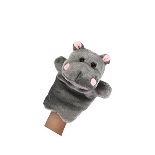 Vaguelly Handpuppe Hippo Für üsch Geschichten Erzähler Rollenspiel Zubehör Für Eltern Und Dunkelgrau von Vaguelly