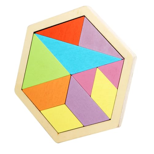 Vaguelly 1 Stück Holzpuzzle für Geometrisches Bildungsförderndes Legespiel Bunte Holzspielzeuge für Kreative Bastelprojekte und Motorische Fähigkeiten Vaguelly 1 Stück Holzpuzzle für Geometrisches Bildungsförderndes Legespiel Bunte Holzspielzeuge für Kreative Bastelprojekte und Motorische Fähigkeiten von Vaguelly