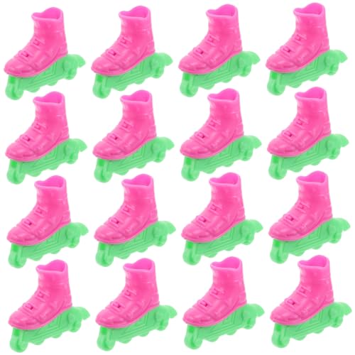 Vaguelly 10 Paar Rollschuh Requisiten Für Puppen Winzige Kunststoff Puppen Rollschuh Schuh Requisiten Dekorative Rollschuhe Mini Rollschuhe Puppen Dekoration Puppen Skate Schuh von Vaguelly