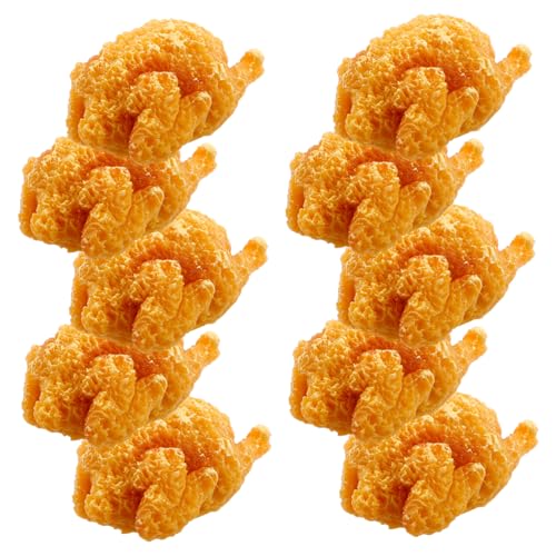 Vaguelly Realistische Huhn Figur Künstliche Chicken Nuggets Modell Gefälschte Lebensmittel Requisiten Miniatur Szene von Vaguelly