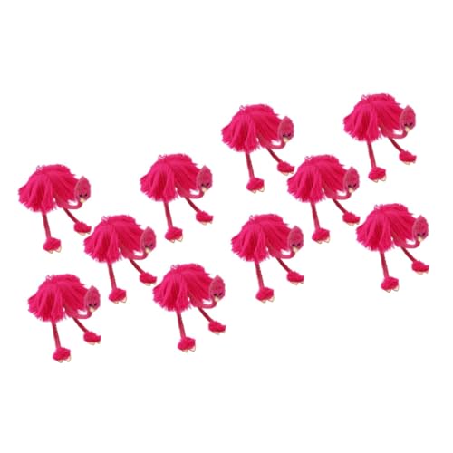 Vaguelly 10 Stück Schnur Gefülltes Faultier Plüschtier Plüschtiere Mädchen Spielzeug Hühnerspielzeug Für Küken Tropische Partydekorationen Flamingo-Marionette Niedlich Kind Hawaii Bambus von Vaguelly