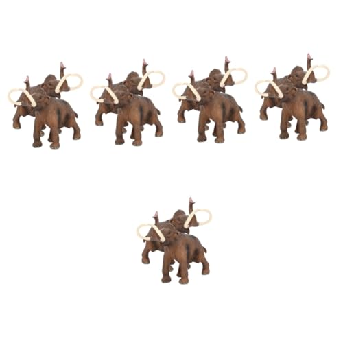 Vaguelly 10 STK Simuliertes Mammut Spielzeug für Kinder kinderspielzeug zabawki stymulujące rozwój kindergeschenk Kid Toys jucarii pentru copii Toys for Kids wild Statue Tier Modell PVC von Vaguelly