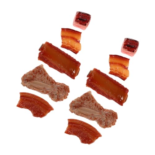 Vaguelly 10 Stück Künstliche Fleischblöcke Simulieren Realistische Schweinerippchen für Kinder Küche Dekorative Spielzeuge Vaguelly 10 Stück Künstliche Fleischblöcke Simulieren Realistische Schweinerippchen für Kinder Küche Dekorative Spielzeuge von Vaguelly