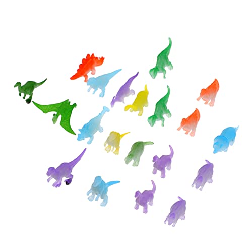 Vaguelly 100 STK leuchtender Dinosaurier Glowing Toy Dinosaur Toys Dinosaur Spielzeug Fluoreszenz-Dinosaurier leuchtende Dinosaurierspielzeuge Dinosaurier-Dekor Preise für Kinder Plastik von Vaguelly